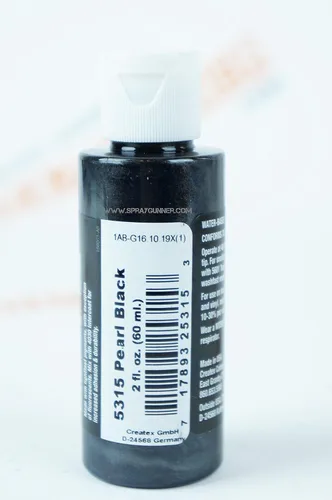 Vista 2 de Createx Airbrush Colors Pearlized 5315 Pearl Black Pintura de 2 onzas por SprayGunner