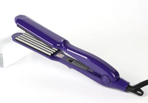 Vista 6 de MBHAIR Plancha de cerámica para dar volumen al peinado esponjoso, plancha de pelo de corrugación, plancha de pelo de cerámica antiestática