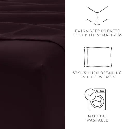 Vista 67 de ienjoy Home Linen Market - Juego de sábanas de 6 piezas, color rubor, tamaño King Blush