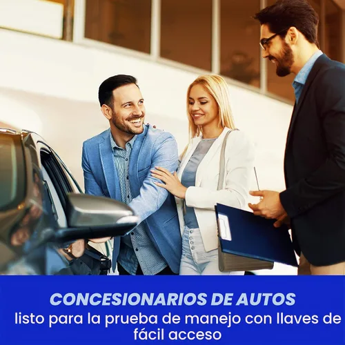 Vista 7 de EZ line Estuche para llaves enrollable, organizador de llaves enrollable, funda enrollable para llaves, vinilo flexible y duradero, 50 llaves