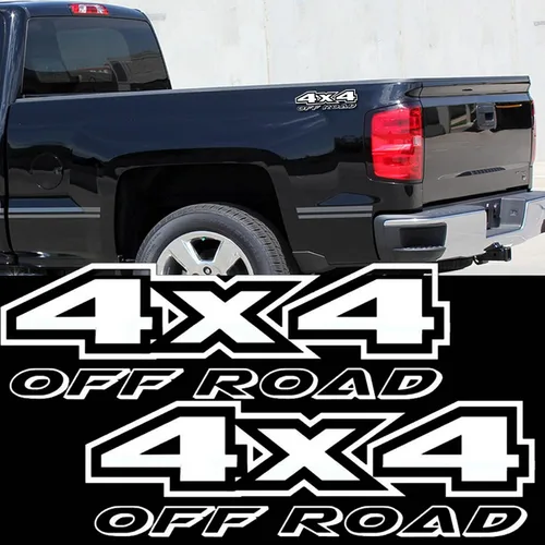 Vista 13 de Calcomanías adhesivas 4X4 para todoterreno, diseño gráfico en vinilo para cama y lateral de camioneta, accesorios universales