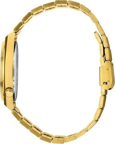 Vista 4 de JIANDUN Reloj de una mano con fecha, todos los relojes de pulsera clásicos de acero inoxidable para hombres y mujeres, movimiento de cuarzo japonés