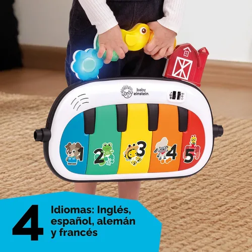 Vista 9 de Baby Einstein Exploradores de Granja 4 en 1 Kickin’ Tunes Gimnasio Musical de Música y Lenguaje de Descubrimiento de Prado, Edades 0 Meses y Más