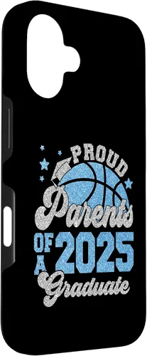 Vista 3 de iPhone 16 Parents of a 2025 Graduate Senior Graduation Basketball Case