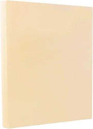 Vista 3 de JAM PAPER Vellum Bristol Cartulina de 65 lb - 8.5 x 11 Coverstock - 147 gsm - Azul - 50 Hojas/Paquete