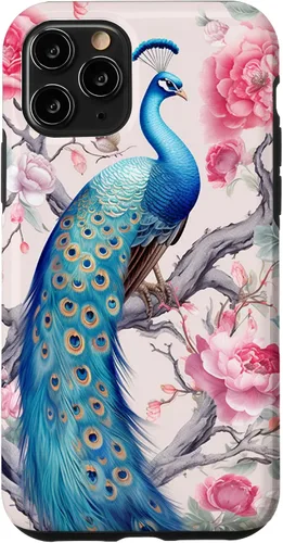 Vista 29 de Chinoiserie Peacock Rose Garden Case for iPhone 17