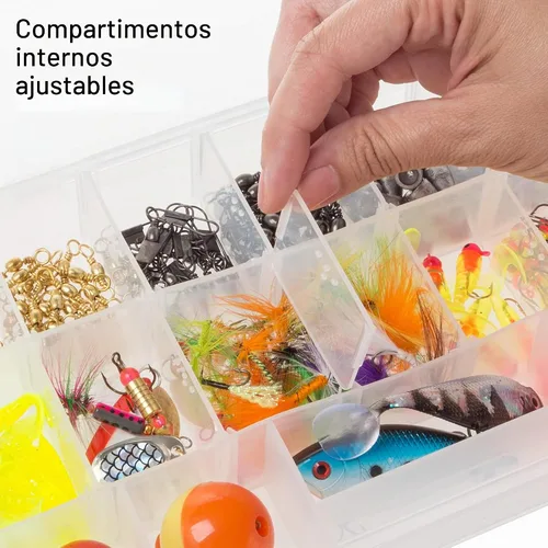 Vista 3 de Wakeman Outdoors - Caja organizadora de herramientas de almacenamiento, caja de utilidad con 4 cajones y 19 compartimentos para suministros de Azul