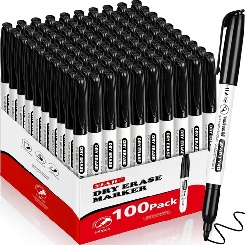 Vista 14 de SFAIH Fine Tip Dry Erase Markers - 15 Pack 15 Assorted Color Whiteboard Erasable Markers, Ideal for Classroom School Office Home Use on White Board