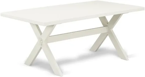 Vista 10 de East West Furniture VT026 Mesa de comedor estilo V – una mesa de cocina rectangular con patas elegantes, 36 x 60 pulgadas, multicolor
