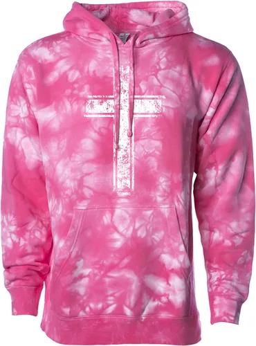 Vista 23 de Tcombo Sudadera con capucha unisex con diseño de cruz angustiada