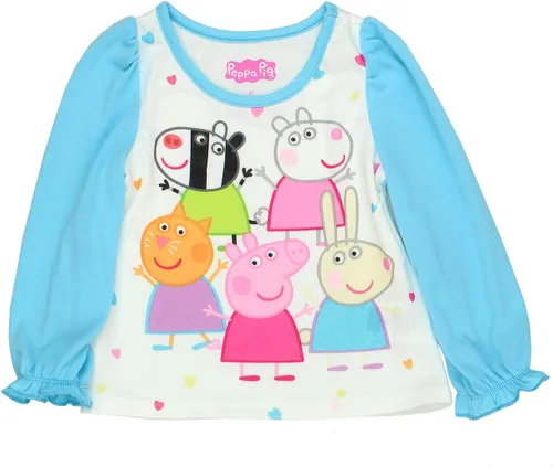 Vista 3 de Peppa Pig Pijama de poliéster suave para niñas pequeñas