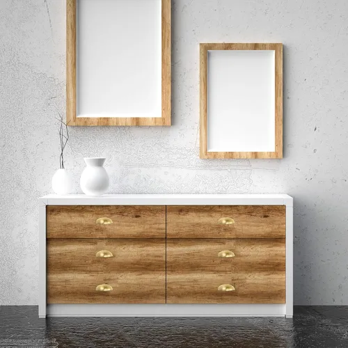 Vista 5 de goldenwarm Jaladeras de latón para gabinetes y cajones de cocina LS0313BB76 Jaladeras sólidas para cajones y gabinetes de cocina, 3 pulgadas