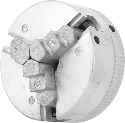 Vista 8 de Z011 Micro Torno Mandril, Aleación de Zinc 3-Jaw Chuck Clamp Accesorio con Dos Varillas de Bloqueo para Mini Torno de Metal