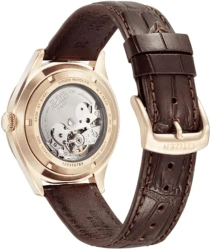 Vista 2 de Citizen Reloj Automático NH8393-05A Acero y piel