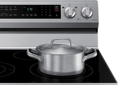Vista 7 de Samsung NE63A6511SS - Cocina eléctrica independiente Smart de 6.3 pies cúbicos en acero inoxidable