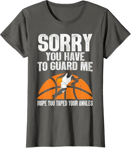 Vista 7 de Camiseta divertida de baloncesto para hombres y mujeres, Negro
