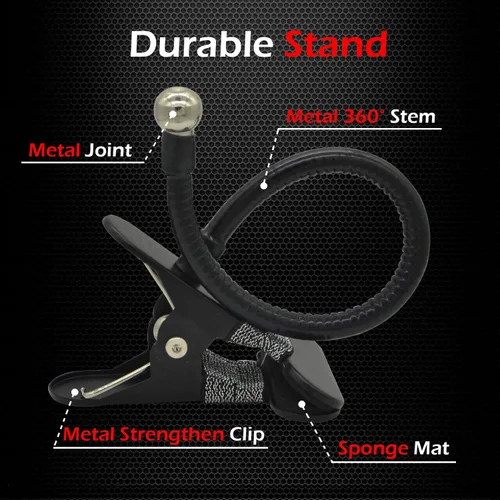 Vista 5 de Ampper Espejo de seguridad acrílico con clip, espejo de cubículo convexo flexible para seguridad personal y escritorio, monitores de visión trasera