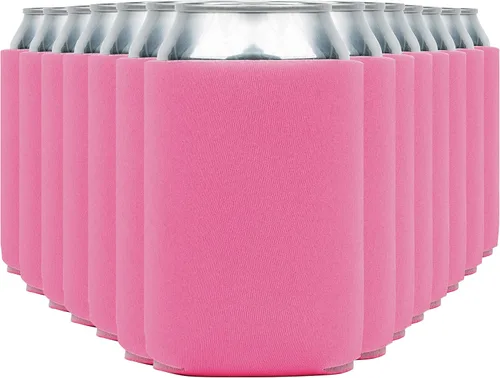 Vista 44 de Fundas enfriadoras de latas de cerveza en blanco (paquete de 14) fundas enfriadoras de latas de cerveza con aislamiento suave - Fundas negras lisas
