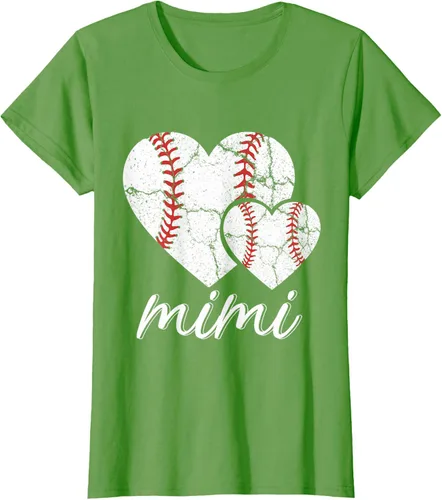 Vista 4 de Camiseta de béisbol Mimi para el Día de la Madre, Negro, S