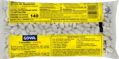 Vista 3 de Goya habichuelas blancas; 16 oz; paquete de 24