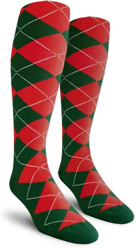 Vista 19 de Golf Knickers Calcetines Coloridos de Algodón Argyle hasta la Rodilla para Hombres, Mujeres y Jóvenes (AA-ZZ)