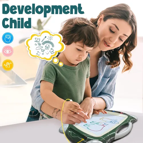 Vista 6 de Tablero de dibujo magnético, juguetes para niños de 1, 2, 3 años, tablero de dibujo para niños, cumpleaños, Pascua, Navidad, Halloween, regalos