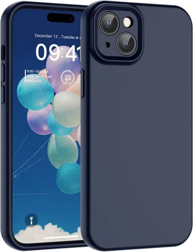 Vista 78 de SUPFINE - Funda diseñada para iPhone 12, silicona líquida premium con [forro de microfibra suave antiarañazos][protección de cámara mejorada], funda