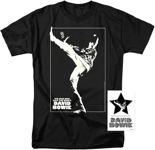 Vista 2 de David Bowie The Man Who Sold The World Album T Shirt & Stickers