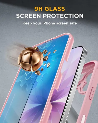 Vista 294 de Miracase Serie de vidrio para iPhone 11 de 6.1 pulgadas, funda protectora de cuerpo completo resistente mejorada con protector de pantalla de vidrio