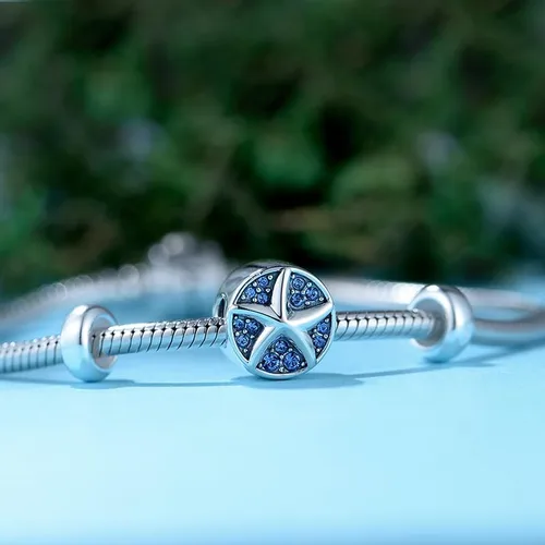 Vista 6 de GW Abalorios redondos de plata de ley 925 para pulseras de dijes para mujeres