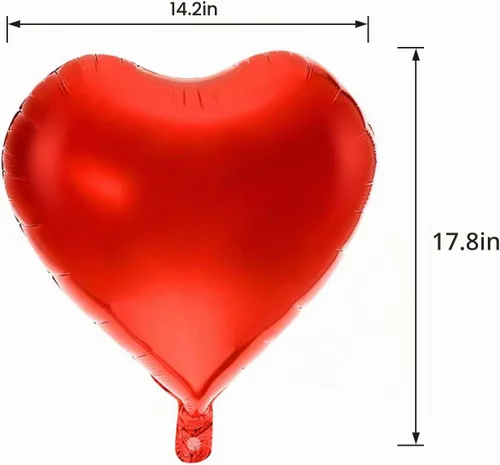 Vista 3 de 20 + 2 globos con texto en inglés "I Love You", globos de corazón, decoraciones del día de San Valentín e idea de regalo para él o ella