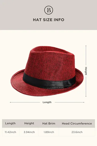 Vista 6 de BABEYOND - Chaleco de gángster de estilo 1920 y con accesorios para disfrazarse de Gatsby con sombrero estilo Fedora