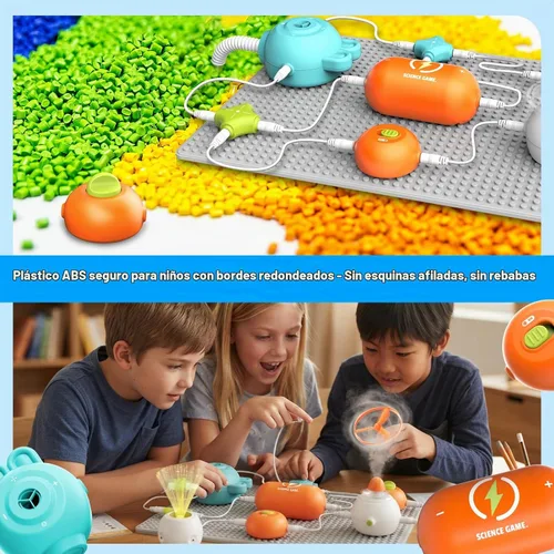 Vista 7 de Kits de ciencia para niños de 8 a 12 años, kit de circuito electrónico de Bloques de construcción de circuitos, kit de placa de circuito, kit