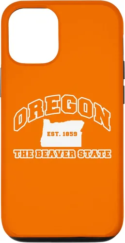 Vista 26 de iPhone 16 Oregon Souvenir Vacation Est 1859 The Beaver State Adults Case