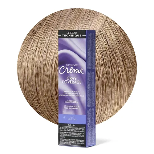 Vista 19 de L'Oréal Technique Excellence Crème Permanent Hair Color Long-Lasting Hair Dye Rich Formula with No-Drip Application Superb Gray Coverage For