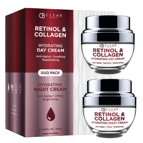 Vista 11 de Clear Beauty Hidratante facial de oro de 24 quilates y colágeno, probado por dermatólogos, antienvejecimiento, cuidado de la piel coreano, hidrata