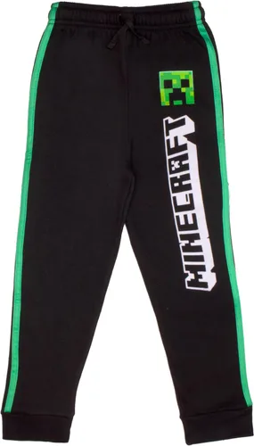 Vista 5 de Minecraft Juego de 2 piezas de videojuego, camiseta y pantalones de malla activa de manga larga para niños, paquete de 2