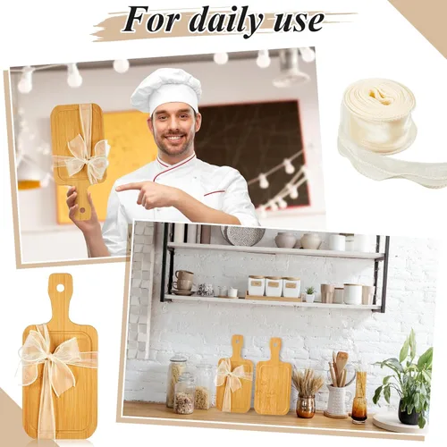 Vista 5 de Kigley 20 mini tablas de charcutería a granel pequeñas de 11 x 5.12 pulgadas, tabla de cortar de bambú con mango de madera en blanco para cortar