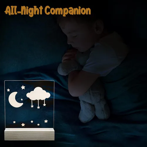 Vista 6 de Luz nocturna de superhéroe para niños, luz nocturna personalizada, luces nocturnas para habitación de niños, luz nocturna para guardería, luz