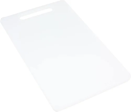 Vista 5 de Chef Craft Tabla de cortar básica de plástico sólido, 13 x 8 pulgadas, color blanco