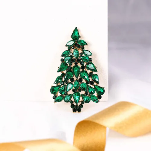 Vista 3 de EVER FAITH Broche de lágrima de cristal austriaco para fiesta de mujer, Cristal