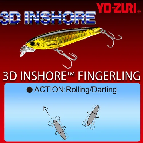 Vista 4 de Duel Yo Zuri 3 D Inshore Fingerling