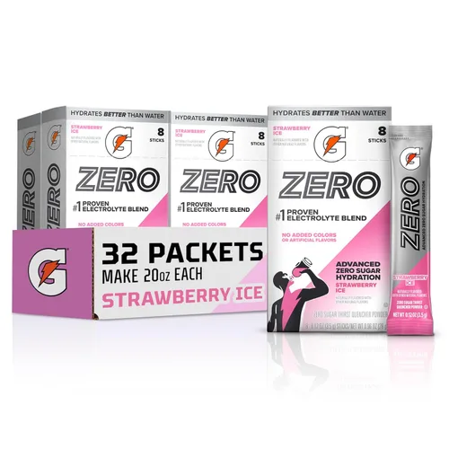 Vista 13 de Gatorade Mezcla de bebida en polvo con electrolitos sin azúcar, Mashups Glacier Freeze-Fruit Punch, (32 porciones), sin sabores artificiales, sin