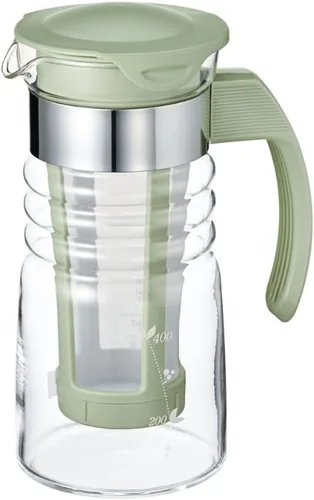 Vista 5 de Hario "Mizudashi" - Botella de té fría de infusión, 1000ml, Verde Ahumado