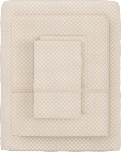 Vista 11 de Lavish Home Juego de sábana grabado en relieve, color blanco, King, Burgundy, gemelo