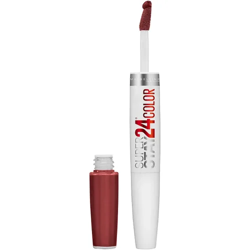 Vista 40 de Maybelline Super Stay 24, lápiz labial líquido de maquillaje de 2 pasos, color altamente pigmentado de larga duración con bálsamo hidratante, Merlot
