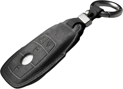 Vista 8 de Cubierta de llave de cuero para Mercedes-Benz A C E S CLA CLS GLA GLB GLC GLE GLS G Glass