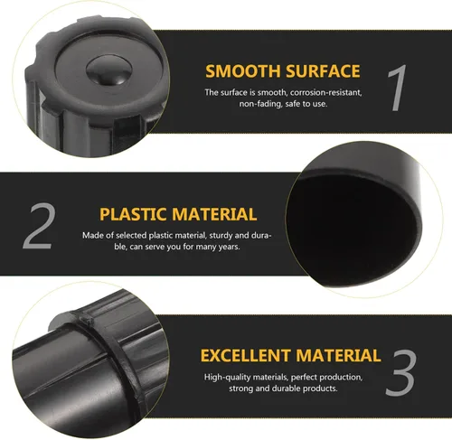 Vista 5 de FOMIYES 2 tapones de extremo para saxofón alto, tapas de protección de saxofón de plástico negro, accesorio para un cuidado eficaz