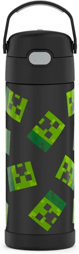 Vista 2 de THERMOS FUNTAINER - Botellas de agua de Minecraft, 16 onzas y 12 onzas