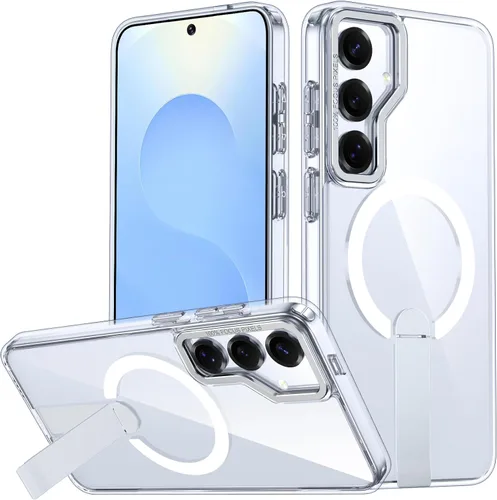 Vista 41 de Funda para Samsung Galaxy S24+ Plus [soporte integrado], compatible con carga inalámbrica MagSafe, [prueba de caídas de grado militar] Funda Azul